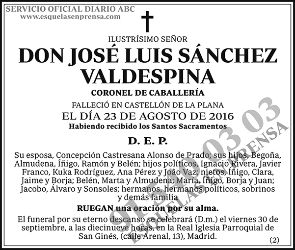 José Luis Sánchez Valdespina